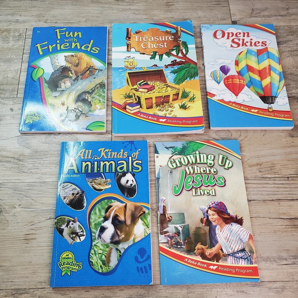 Abeka 2nd Grade Readers (Lot Of 5) Homeschool Reading Phonics Mixed Ed